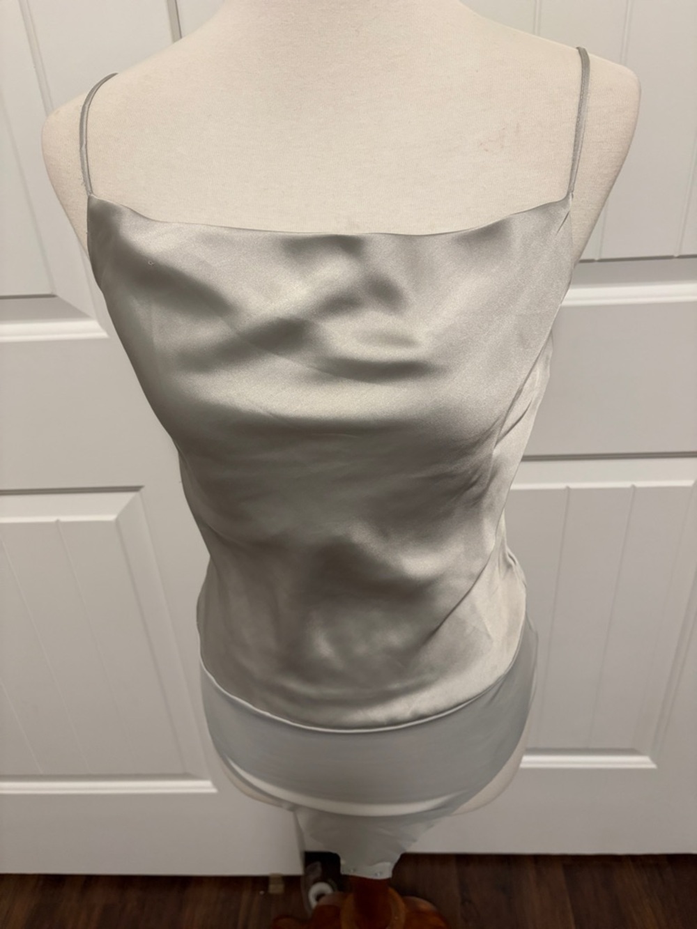 House of Harlow 1960 Silver Satin bodysuit
